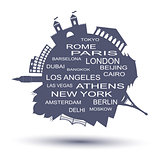 Travel agency logo. Vector illustration
