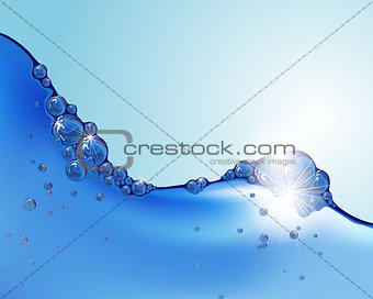 Water wave background