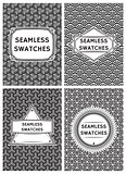 set vector template with seamless swatches in retro style for packaging