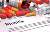 Rhinitis Diagnosis. Medical Concept. 
