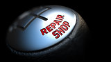 Repair Shop on Black Gear Shifter.