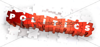 Politics - Text on Red Puzzles. 