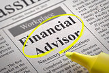 Financial Advisor Jobs in Newspaper.
