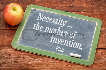Necessity - the mother of invention