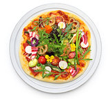 healthy vegetable pizza