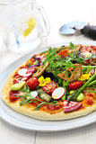 healthy vegetable pizza