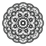 Indian Henna tattoo pattern or background - Mehndi design