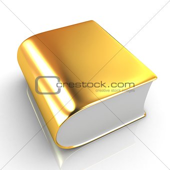 Glossy Book Icon isolated on a white background 