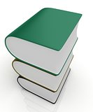 Glossy Books Icon isolated on a white background