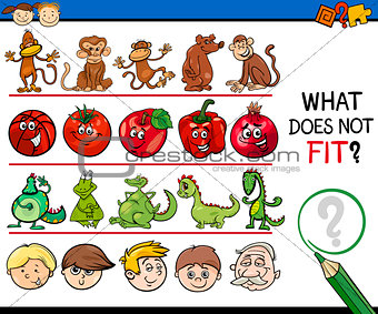 what does not fit game cartoon