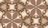 Seamless Brown Floral Shapes