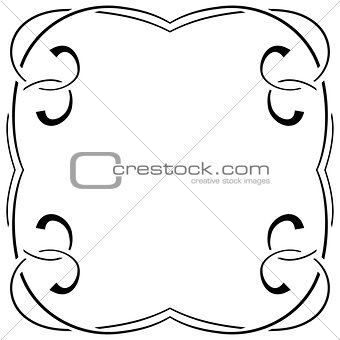 vector frame on a white background