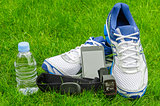 Modern sport equipment for running on the grass