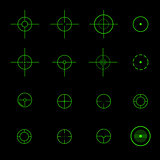 Set of  different vector crosshairs.
