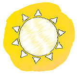 sun, vector illustration