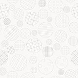 Geometric background with dotted and striped circles