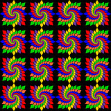 Design seamless colorful whirlpool movement pattern