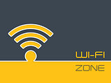 Wireless connection zone advertising background