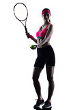 woman tennis player silhouette