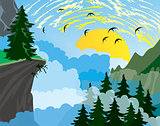Forest Mountain Background