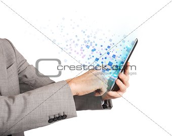 Surfing  with tablet
