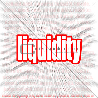 Liquidity word cloud