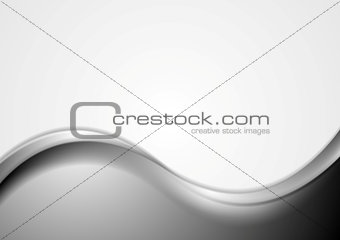 Abstract grey wavy background