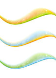 Shiny smooth waves vector banners