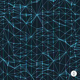 Network abstract background. 3d technology vector illustration.