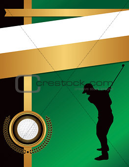 Golf Flyer Background Template Illustration