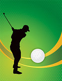 Golf Theme Background Illustration
