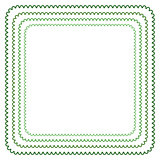 Vector frame in shades of green