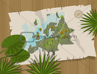 jungle map europe cartoon adventure