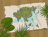 jungle map asia cartoon adventure