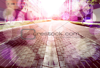 Abstract street floor