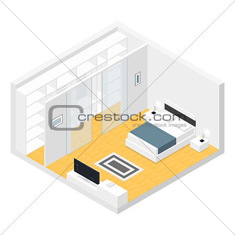 Bedroom isometric set