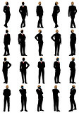 Business silhouette set