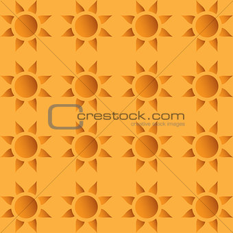 Vector seamless wallpaper with suns