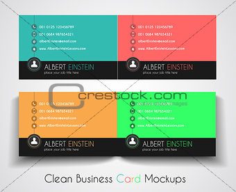 Modern Business Card Mockup for your corporate cards backgrounds