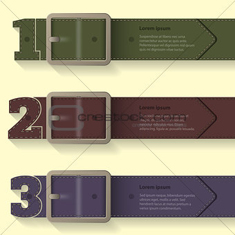 Belt buckle infographic background design