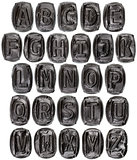 Handmade ceramic letters alphabet 