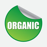 Organic product badge.  Organic sticker.  Web stickers, tags and banners