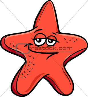 sea starfish cartoon illustration
