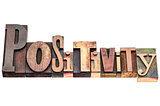 positivity word typography