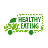 vector logo delivery of healthy eating