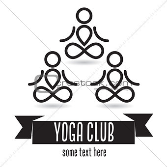 Yoga club concept