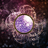 Abstract disco background