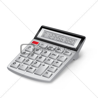 white calculator