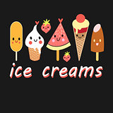 colorful fun ice cream