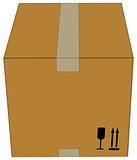 Carton box. Vector illustration